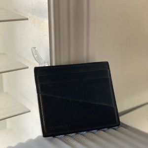 Jil Sander logo leather cardholder